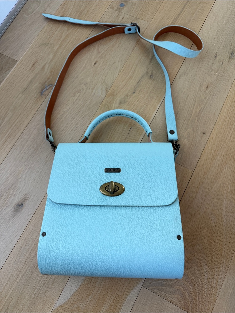 Leather Top-Crossbody Bag Cork Lined